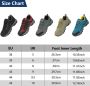 Geweo Wandelschoenen Unisex Outdoorschoenen Outdoor Antislip Waterdicht en Ade d Extra Comfort Kerstmis Kerstfeest Christmas Gift Zwart - Thumbnail 5