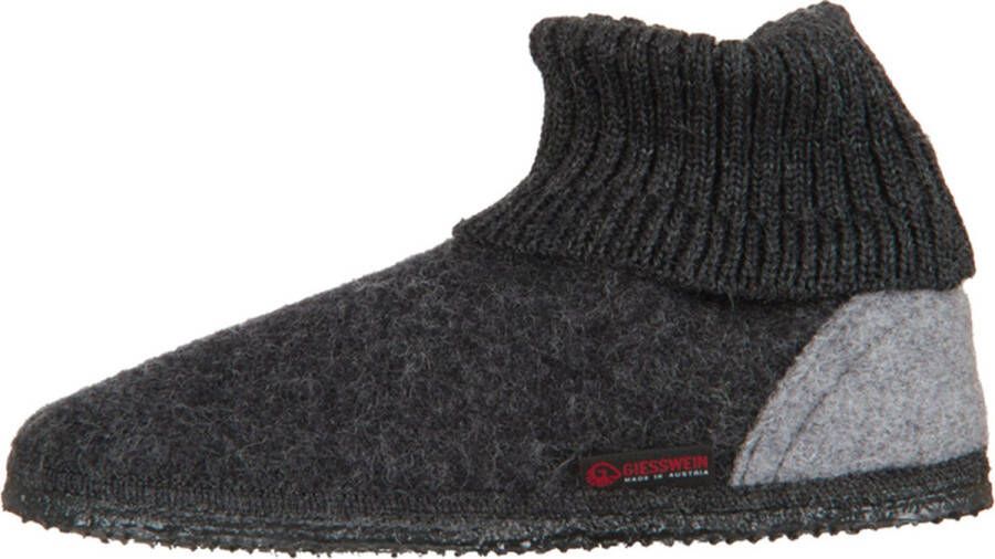 Giesswein Sloffen Unisex zwart grijs