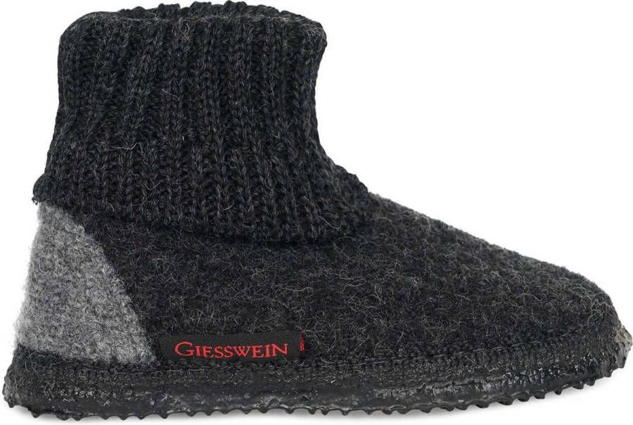 Giesswein Sloffen Unisex zwart grijs