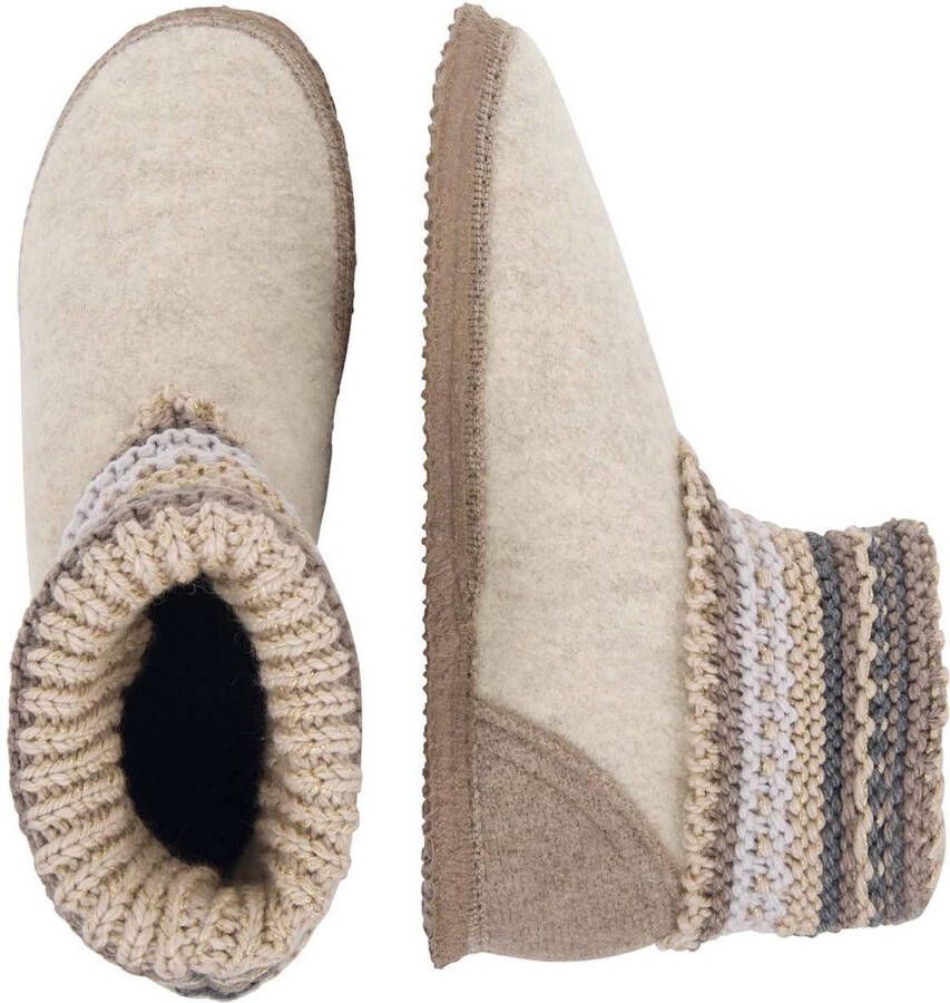 Giesswein Sloffen Vrouwen beige grijs