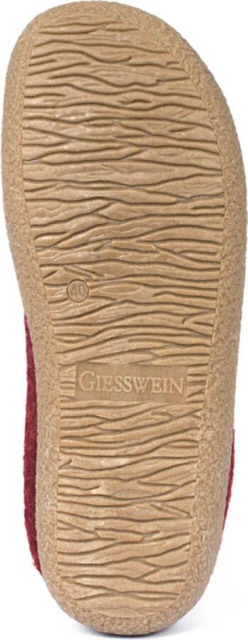 Giesswein VENT Dames pantoffelsHeren pantoffels Rood