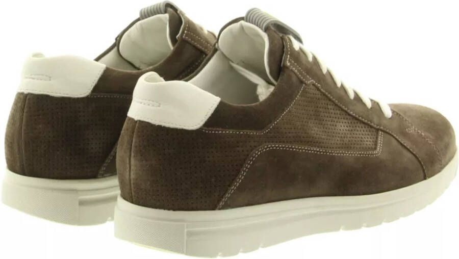 Gijs 2055 K taupe witte accenten sneaker Kleur Taupe)