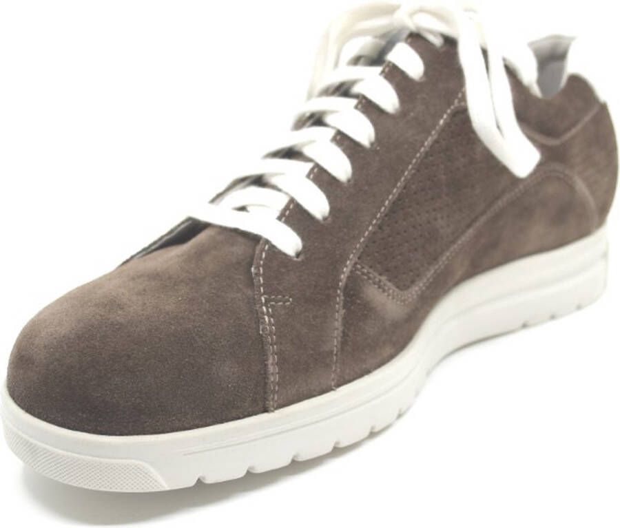 Gijs 2055 K taupe witte accenten sneaker Kleur Taupe)