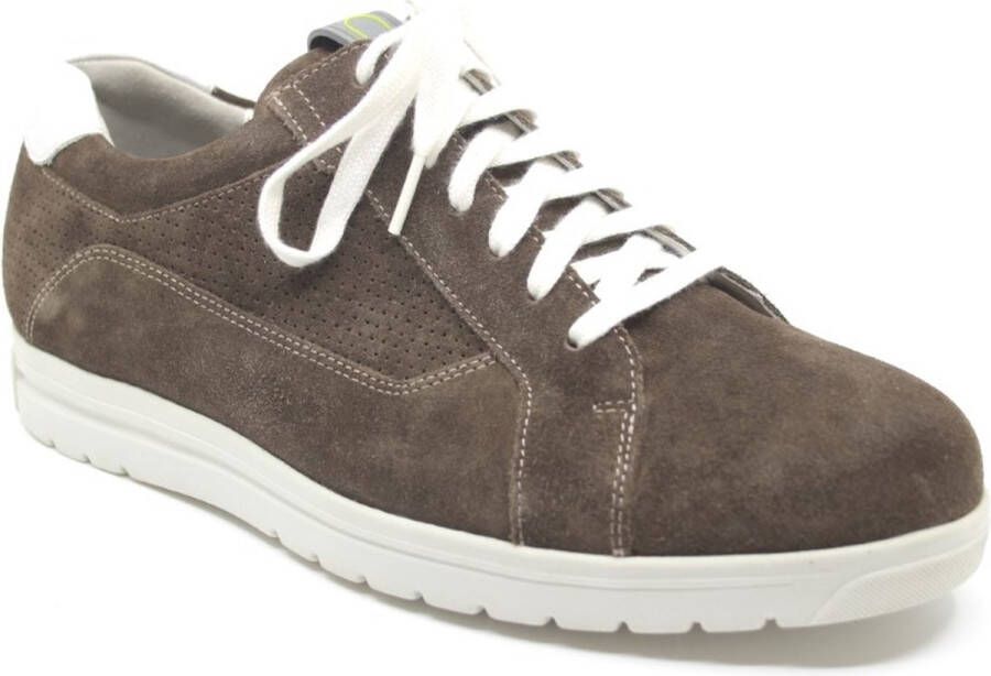 Gijs 2055 K taupe witte accenten sneaker Kleur Taupe)