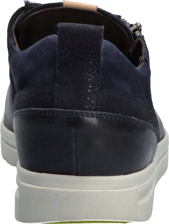 Gijs 2085 Blauwe sneaker met witte veter H Kleur Blauw)