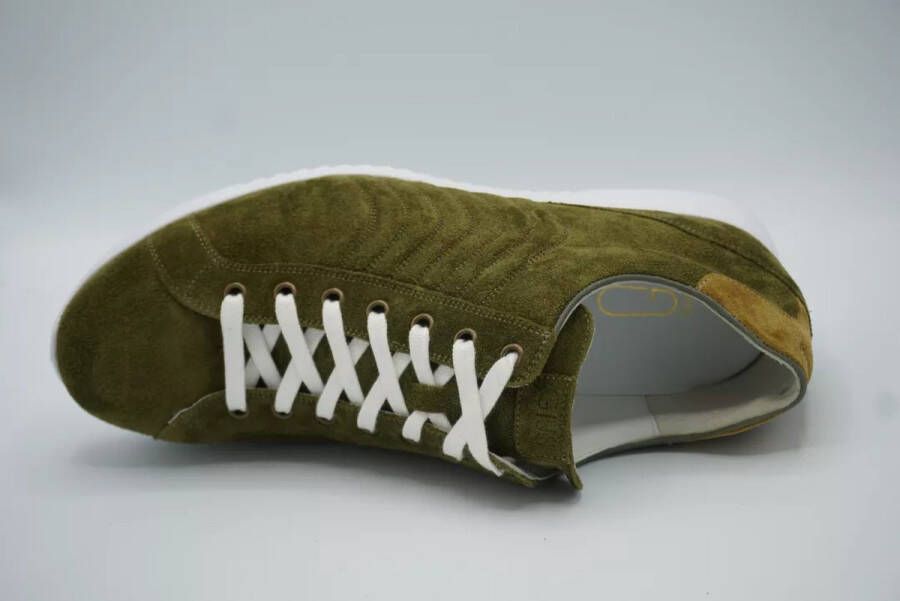 Gijs 2122 Khaky groene sneaker Kleur Groen)