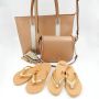 Giliss Fashion Giliss Teen Slippers dames GOUD serie Sepia-Goud kleurige strap - Thumbnail 2