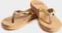 Giliss Fashion Giliss Teen Slippers dames GOUD serie Sepia-Goud kleurige strap - Thumbnail 11