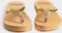 Giliss Fashion Giliss Teen Slippers dames GOUD serie Sepia-Goud kleurige strap - Thumbnail 15