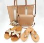 Giliss Fashion Giliss Teen Slippers dames GOUD serie Sepia-Goud kleurige strap - Thumbnail 4