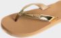 Giliss Fashion Giliss Teen Slippers dames GOUD serie Sepia-Goud kleurige strap - Thumbnail 5
