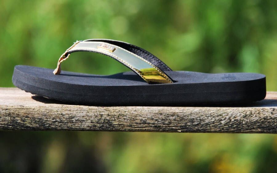 Giliss Fashion Giliss Teen Slippers dames GOUD serie Zwart-Goud kleurige strap - Foto 7