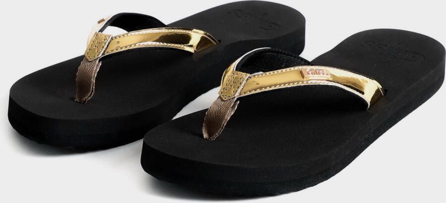 Giliss Fashion Giliss Teen Slippers dames GOUD serie Zwart-Goud kleurige strap - Foto 9