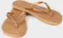 Giliss Fashion Giliss Slippers GOLD SLIM serie Sepia bruin & Gouden strap - Thumbnail 12
