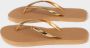 Giliss Fashion Giliss Slippers GOLD SLIM serie Sepia bruin & Gouden strap - Thumbnail 6