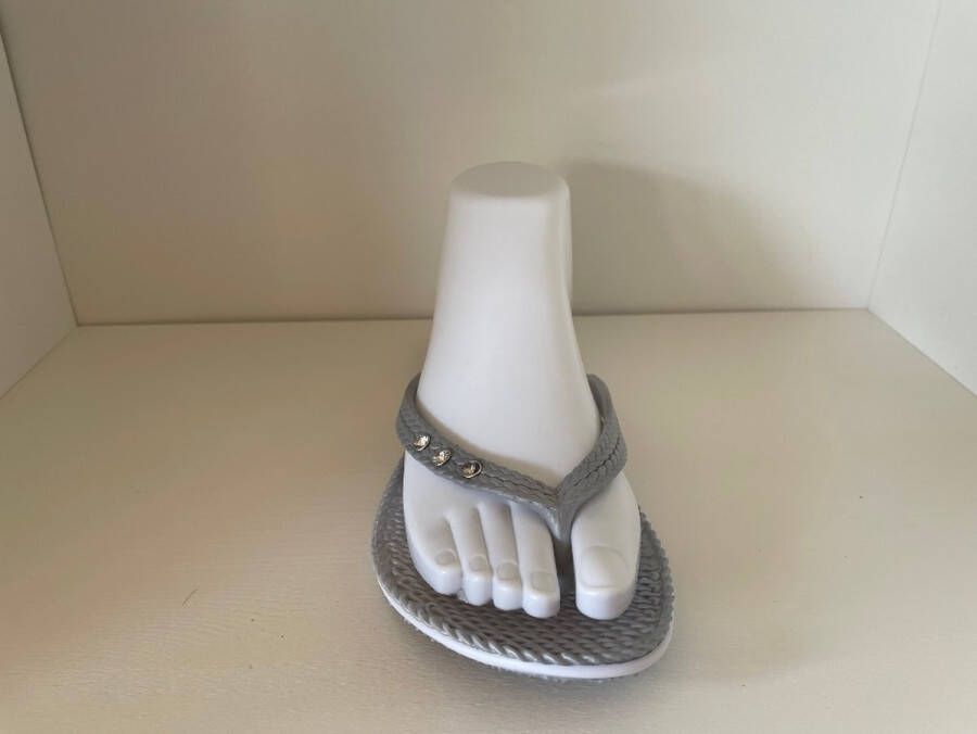 Gino Lapis Slippers Dames Saint Tropez Zilvergrijs - Foto 2