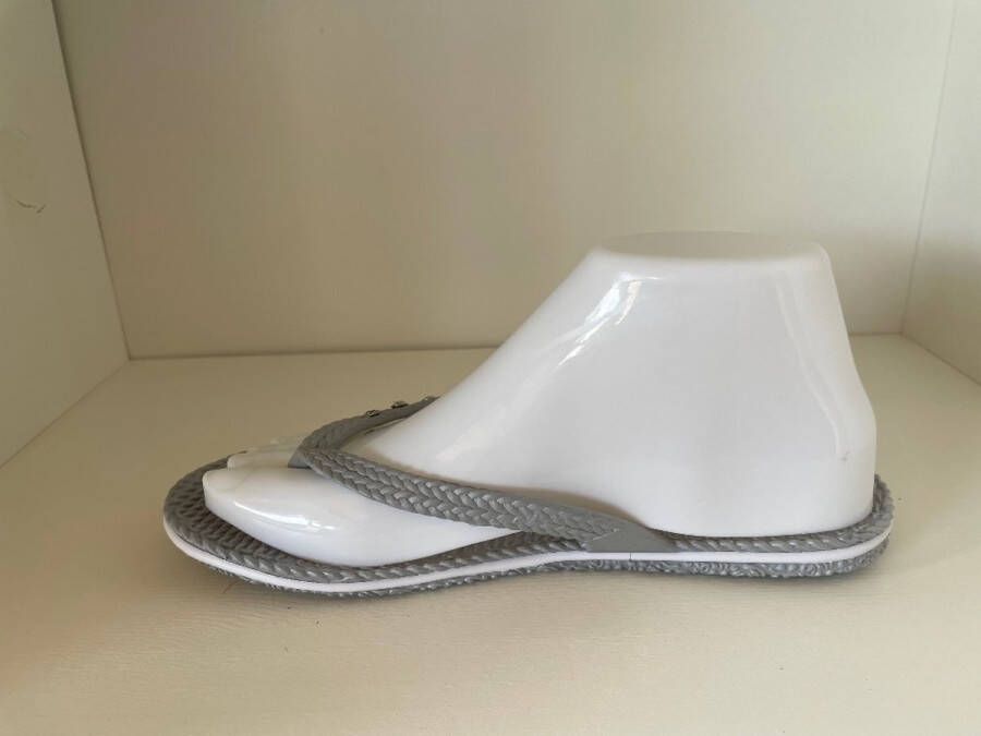 Gino Lapis Slippers Dames Saint Tropez Zilvergrijs - Foto 3