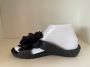 Gino Lapis Slippers Dames Santiago Bloem Zwart VALT ALS - Thumbnail 3