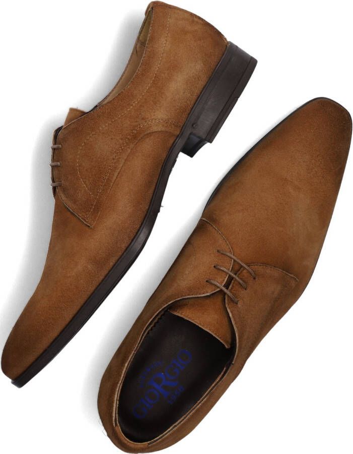 Giorgio Amalfi Schoen Suede Cognac Schoen cm Suede Heren Veterschoenen - Foto 10