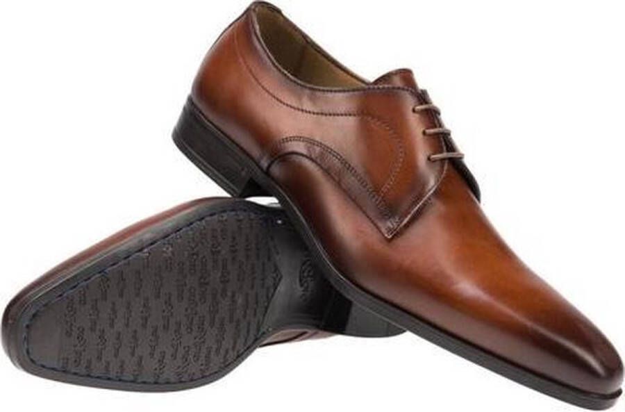 Giorgio 38202 Nette schoenen Veterschoenen Heren Cognac +