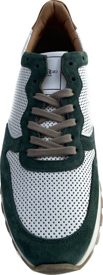 Giorgio 8755503 Sneaker wit met groen