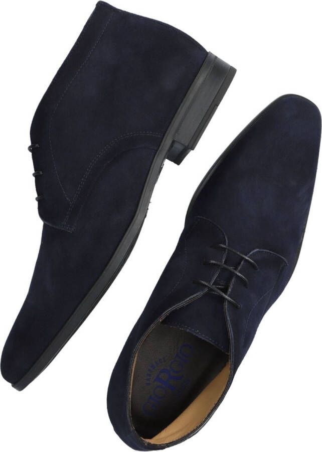 Giorgio Amalfi Schoen Suede Navy Heren Nette schoenen