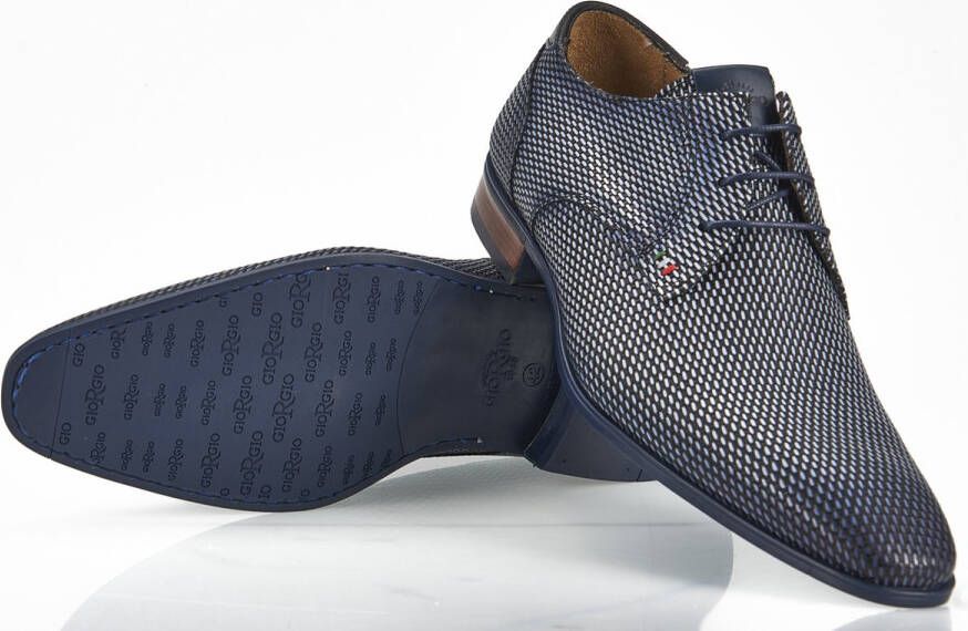 Van Lier Bern leren veterschoenen cognac