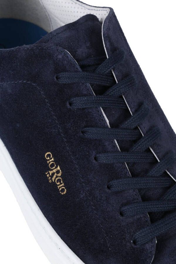 Giorgio Sneaker Adanti Fox Donkerblauw Schoen cm Leer Heren Veterschoenen - Foto 4