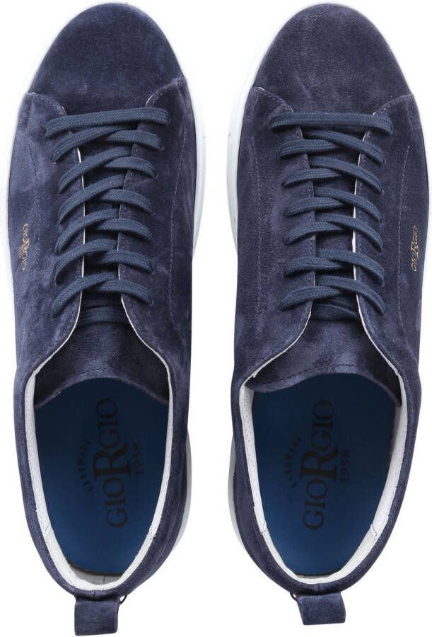 Giorgio Sneaker Adanti Fox Donkerblauw Schoen cm Leer Heren Veterschoenen - Foto 5