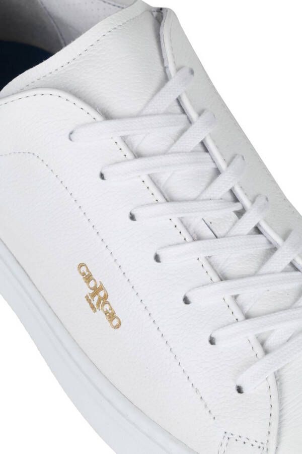 Giorgio Sneaker Adanti Rodi Wit Leer Heren Veterschoenen