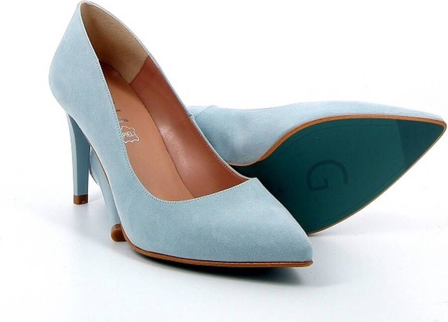 Giulia Pumps lichtblauw Imitatiesuede valt klein bestel een maat groter - Foto 10