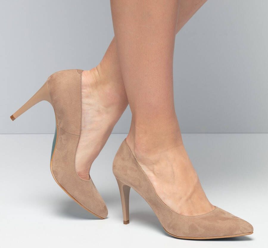 Giulia Pumps taupe Imitatiesuede Dames
