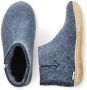 Glerups Gezellige Wollen Pantoffels Blue - Thumbnail 6
