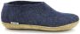 Glerups Schoen met leren zool-Blauw - Thumbnail 6