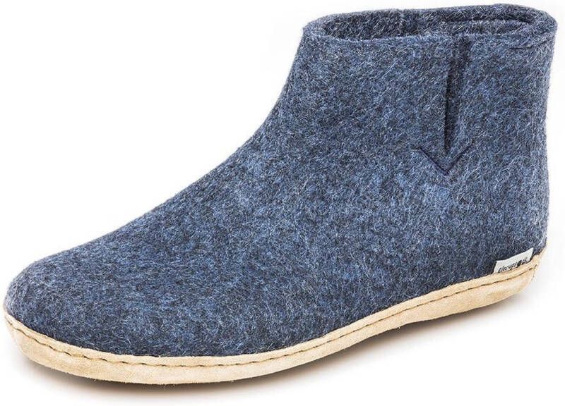 Glerups Gezellige Wollen Pantoffels Blue - Foto 4