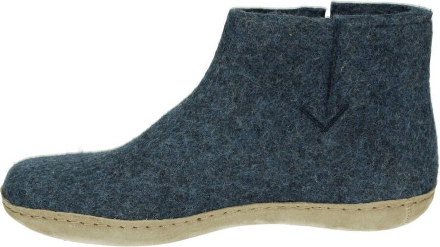 Glerups Gezellige Wollen Pantoffels Blue - Foto 6