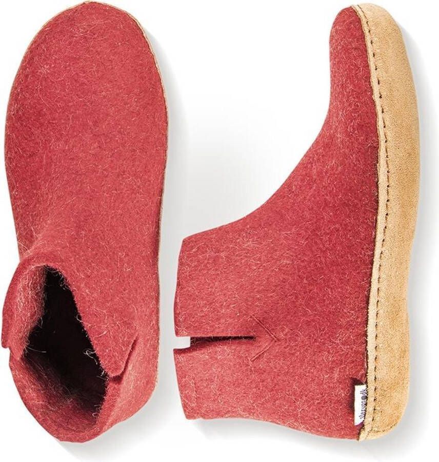 Glerups Sloffen Unisex Rood