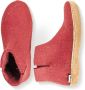 Glerups Laars met leren zool-Rood - Thumbnail 4