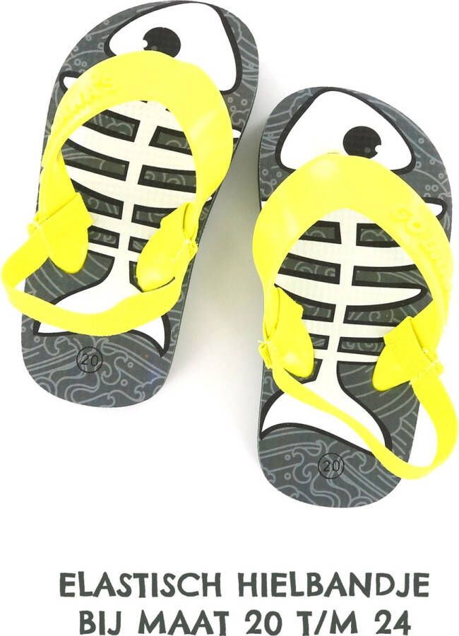 Go Bananas Flipflops | Jongens | Green White Yellow | | Go Banana's - Foto 9