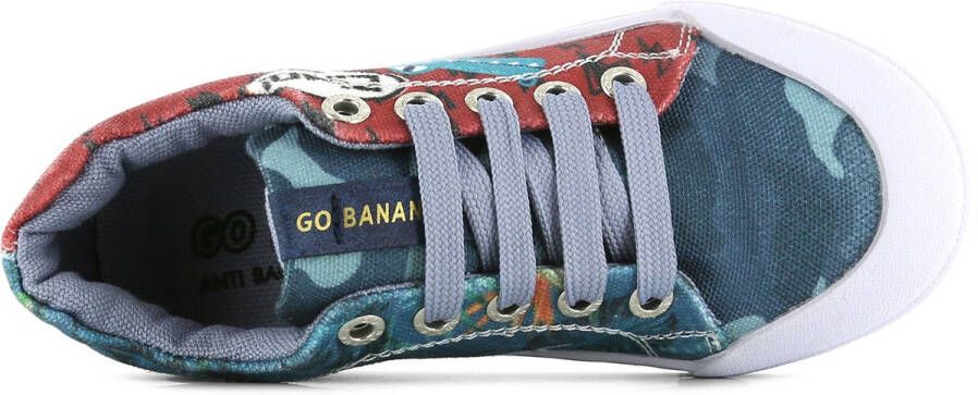 Go Banana's Go Banana&apos s Sneakers GB_ALLIGATOR L Blauw Rood - Foto 6