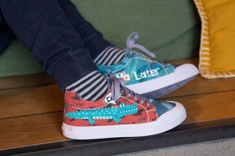 Go Banana's Sneakers Jongens Blue Canvas