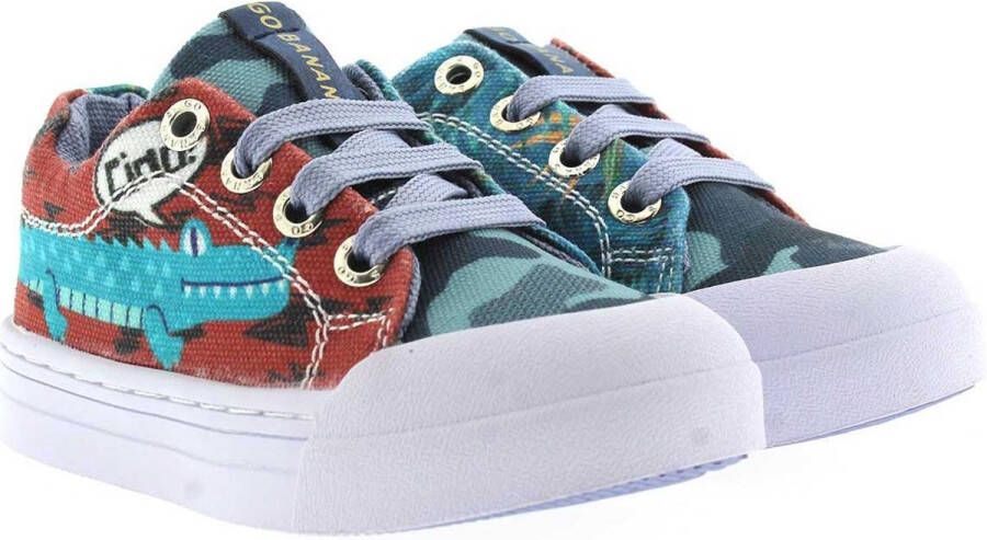 Go Banana's Sneakers Jongens Blue Canvas