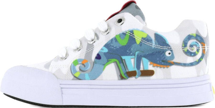 Go Banana's Sneakers Jongens Grey Blue Canvas