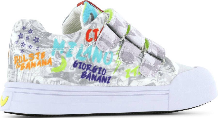 Go Banana's Sneakers Jongens Grey Blue Canvas