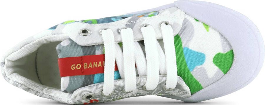 Go Banana's Sneakers Jongens Grey Blue Canvas