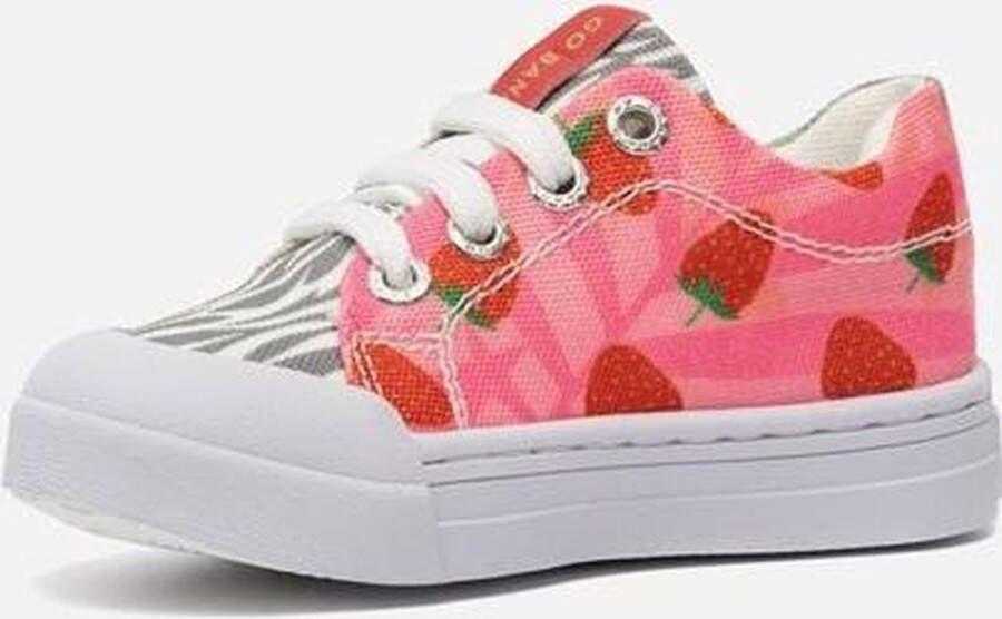 Go Banana's Sneakers Meisjes leopardo pink Canvas