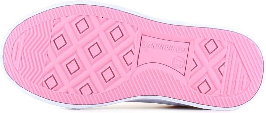 Go Banana's Sneakers Meisjes Pink Blue Canvas