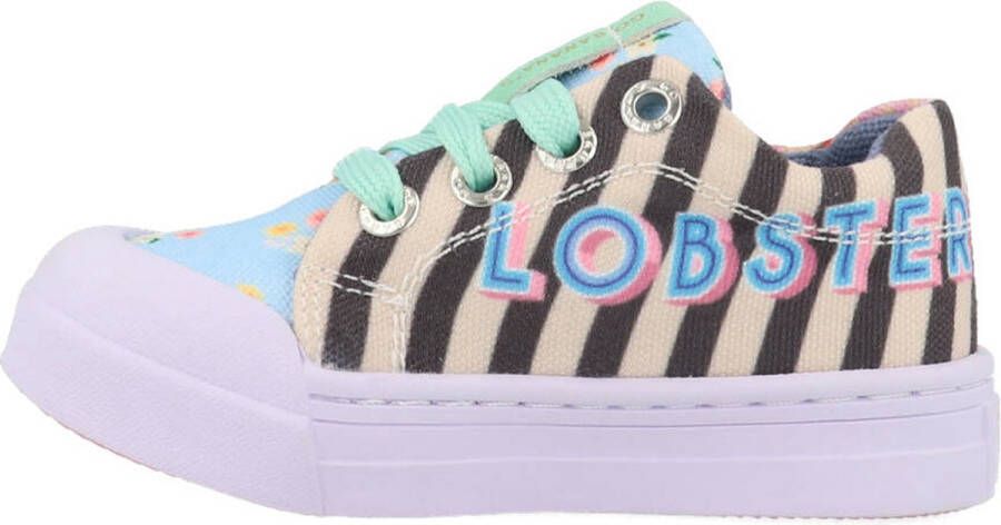 Go Banana's Sneakers Meisjes Pink Blue Canvas