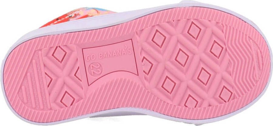 Go Banana's Sneakers Meisjes Pink Blue Canvas
