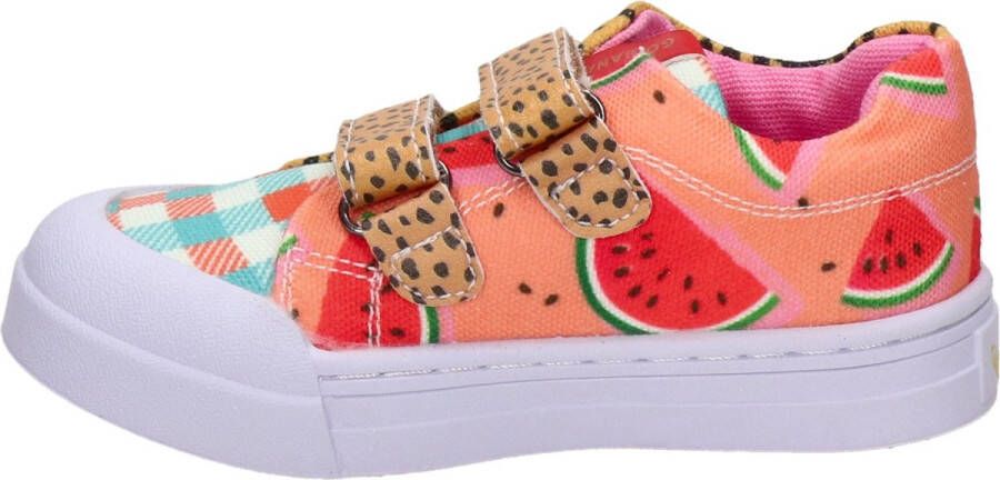 Go Banana's Sneakers Meisjes yellow orange print Canvas